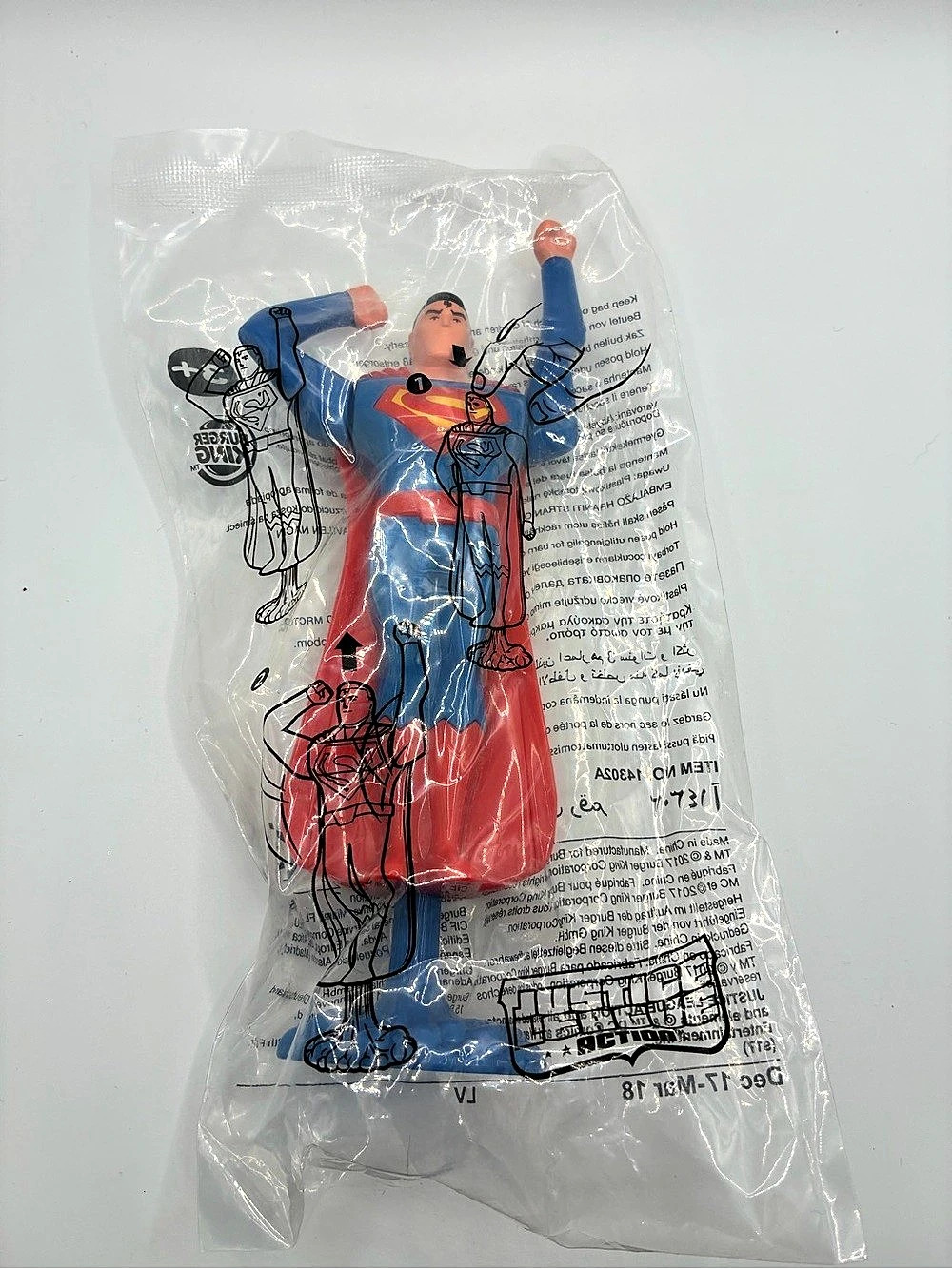 Burger King Justice League Action Superman Figure